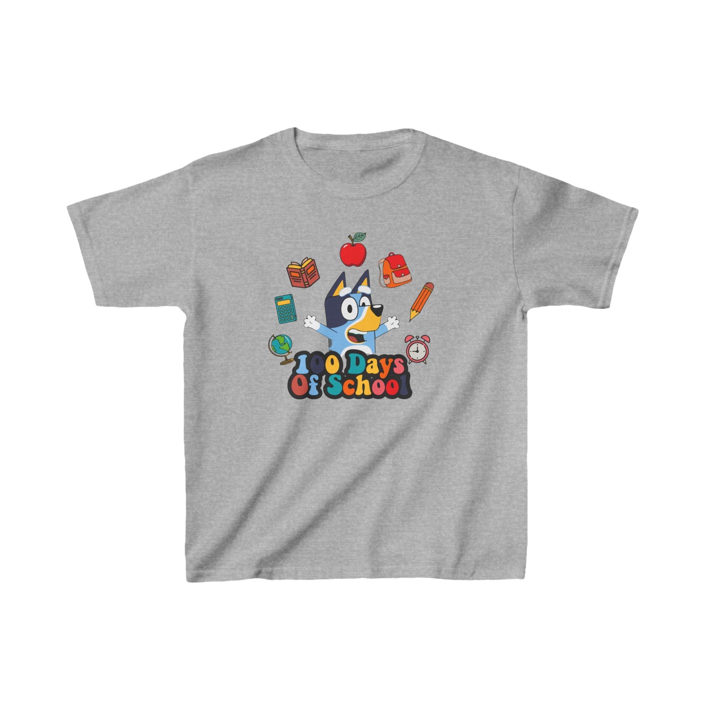 Bluey 100 Days of School Youth Tee