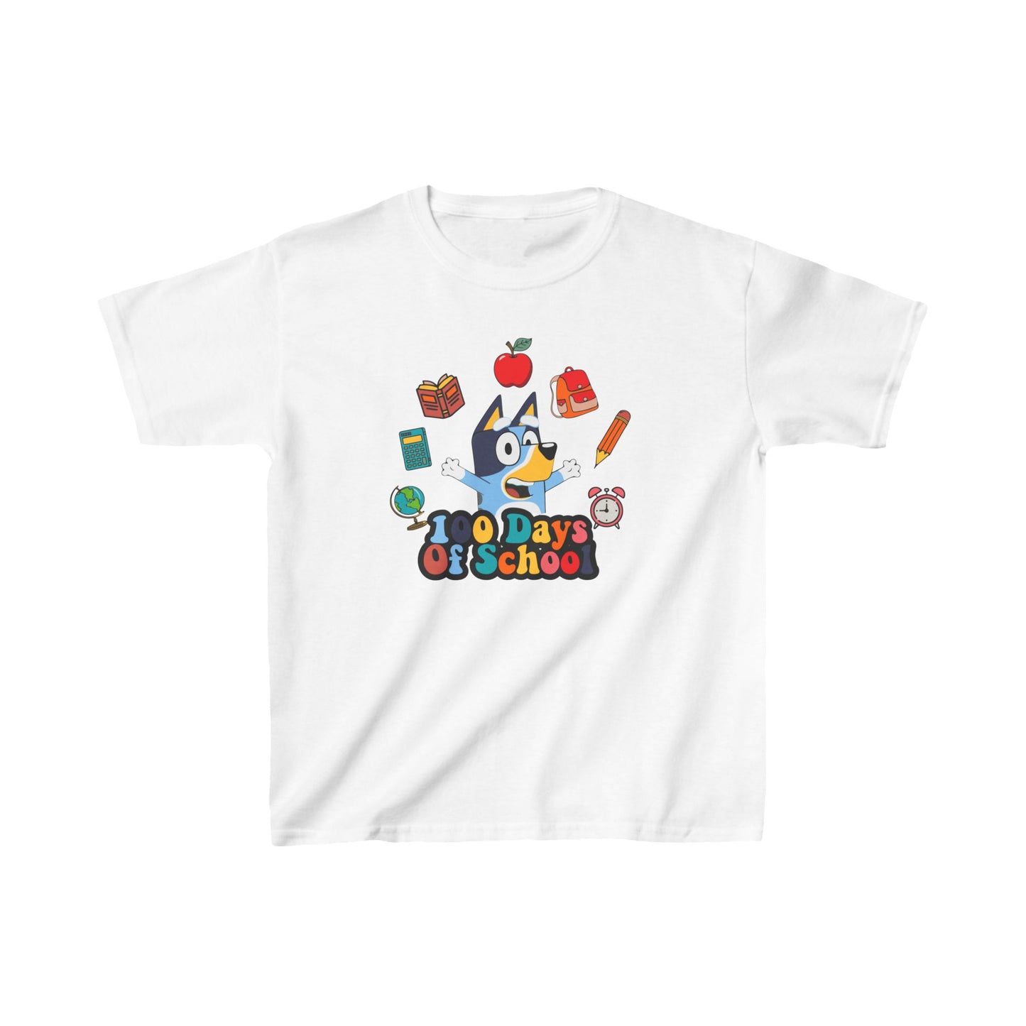 Bluey 100 Days of School Youth Tee