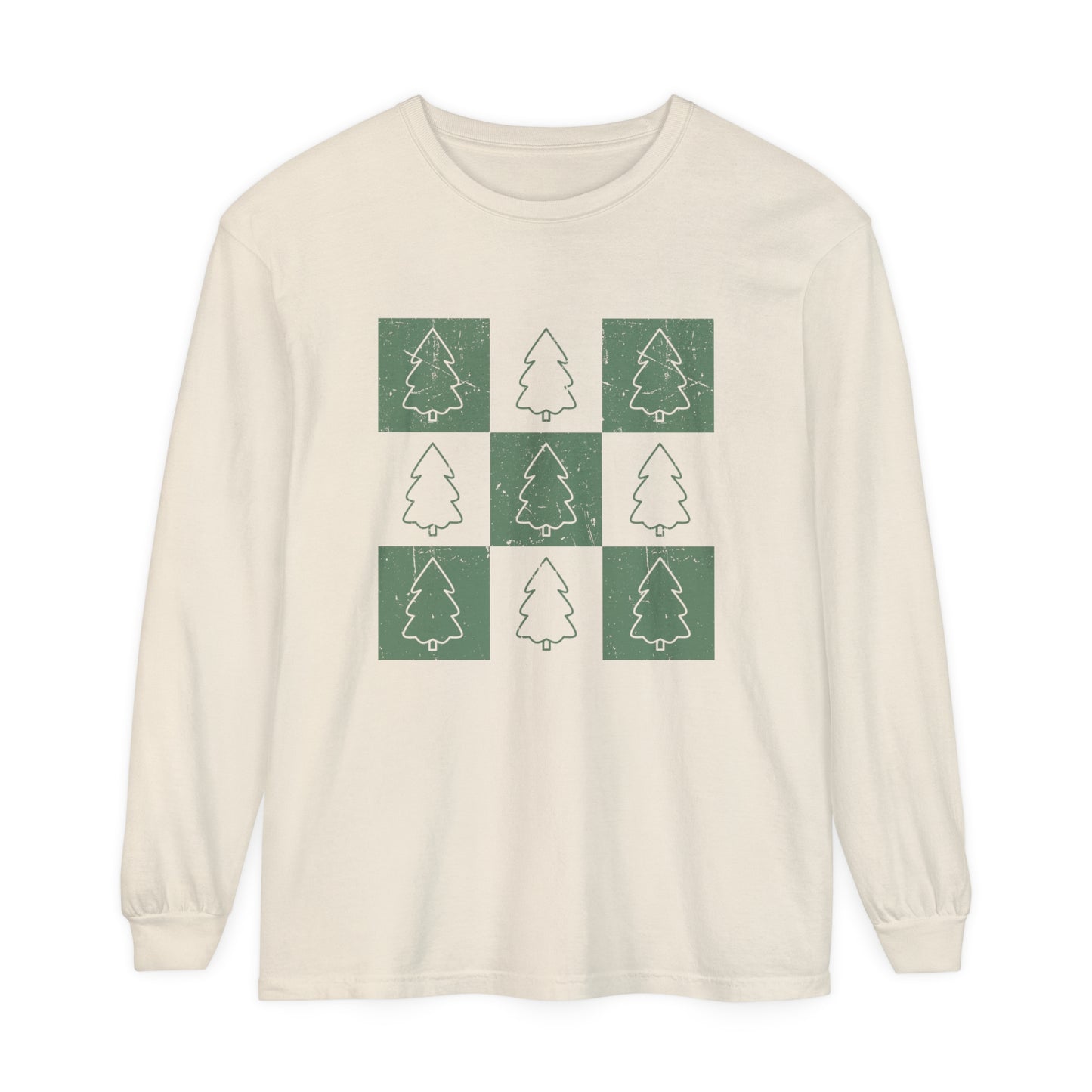 CHECKERED CHRISTMAS TREE L/S