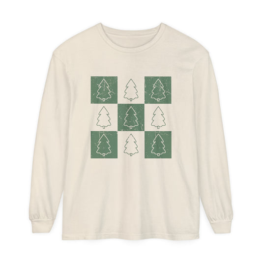 CHECKERED CHRISTMAS TREE L/S