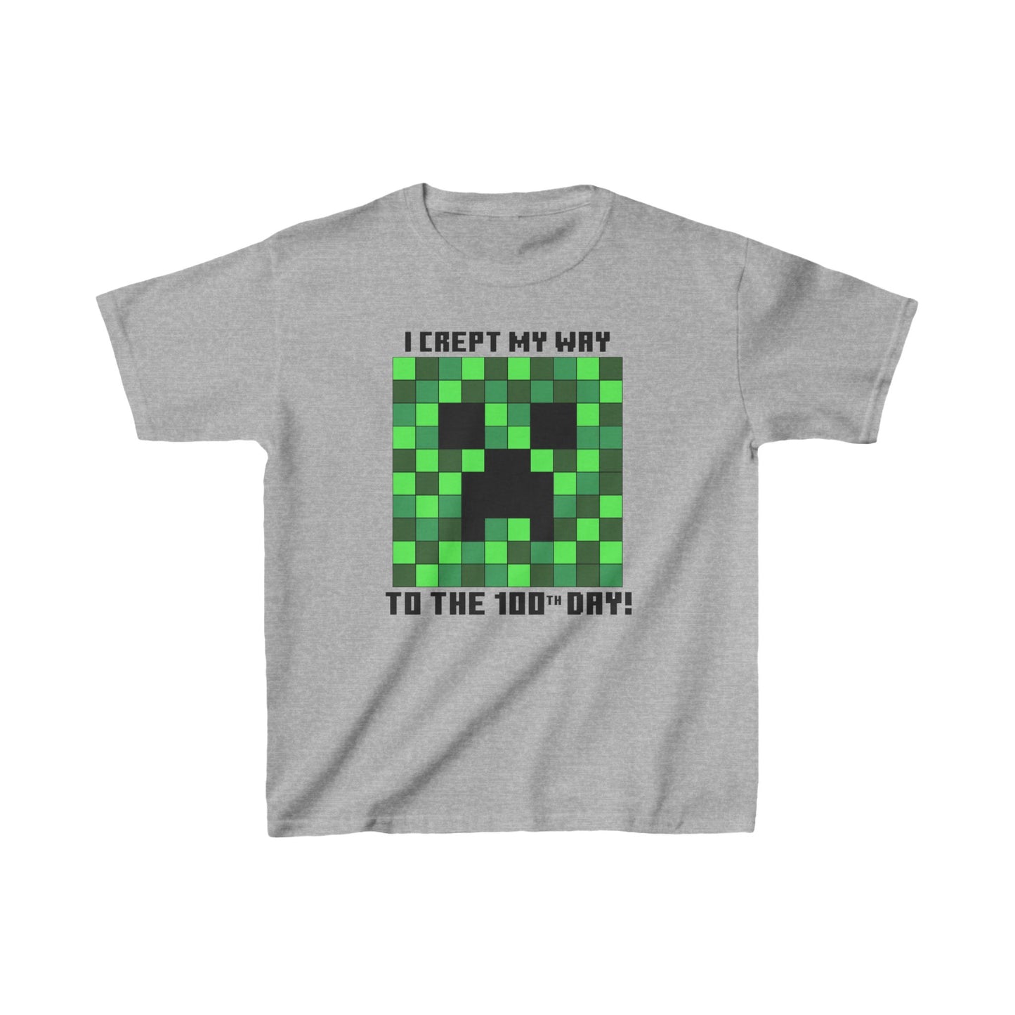 Minecraft 100 Days of School Youth Tee