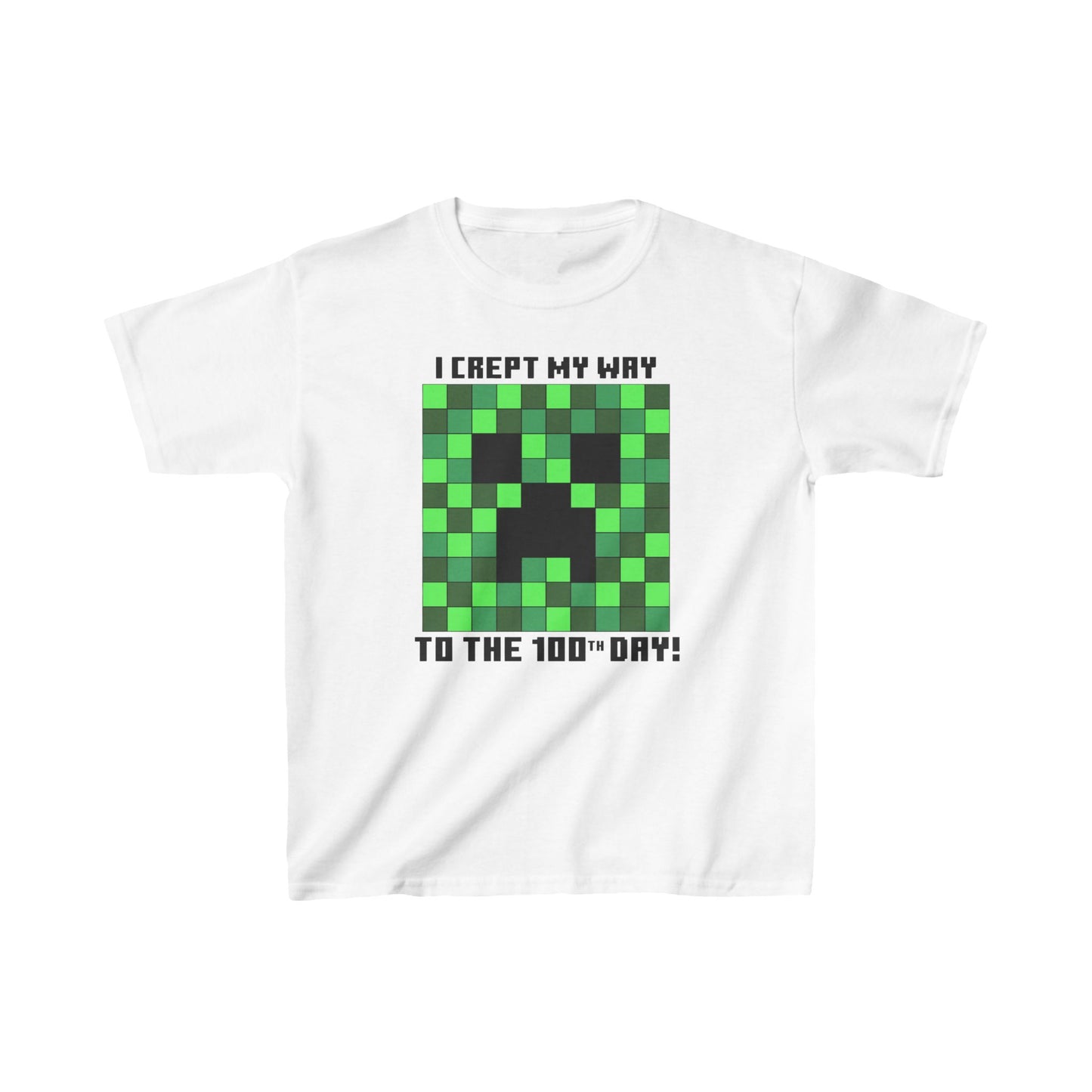 Minecraft 100 Days of School Youth Tee