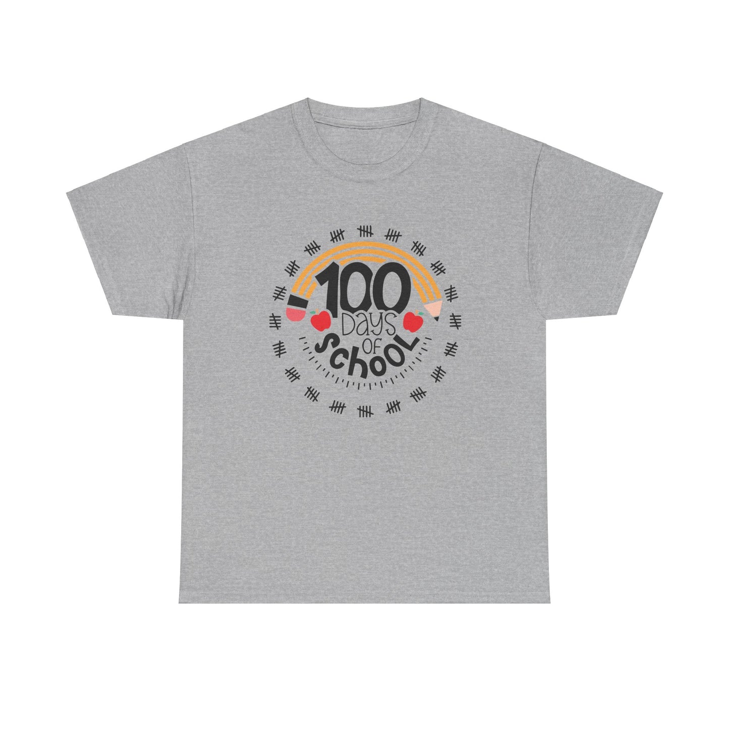 Pencil 100 Days of School Adult Tee