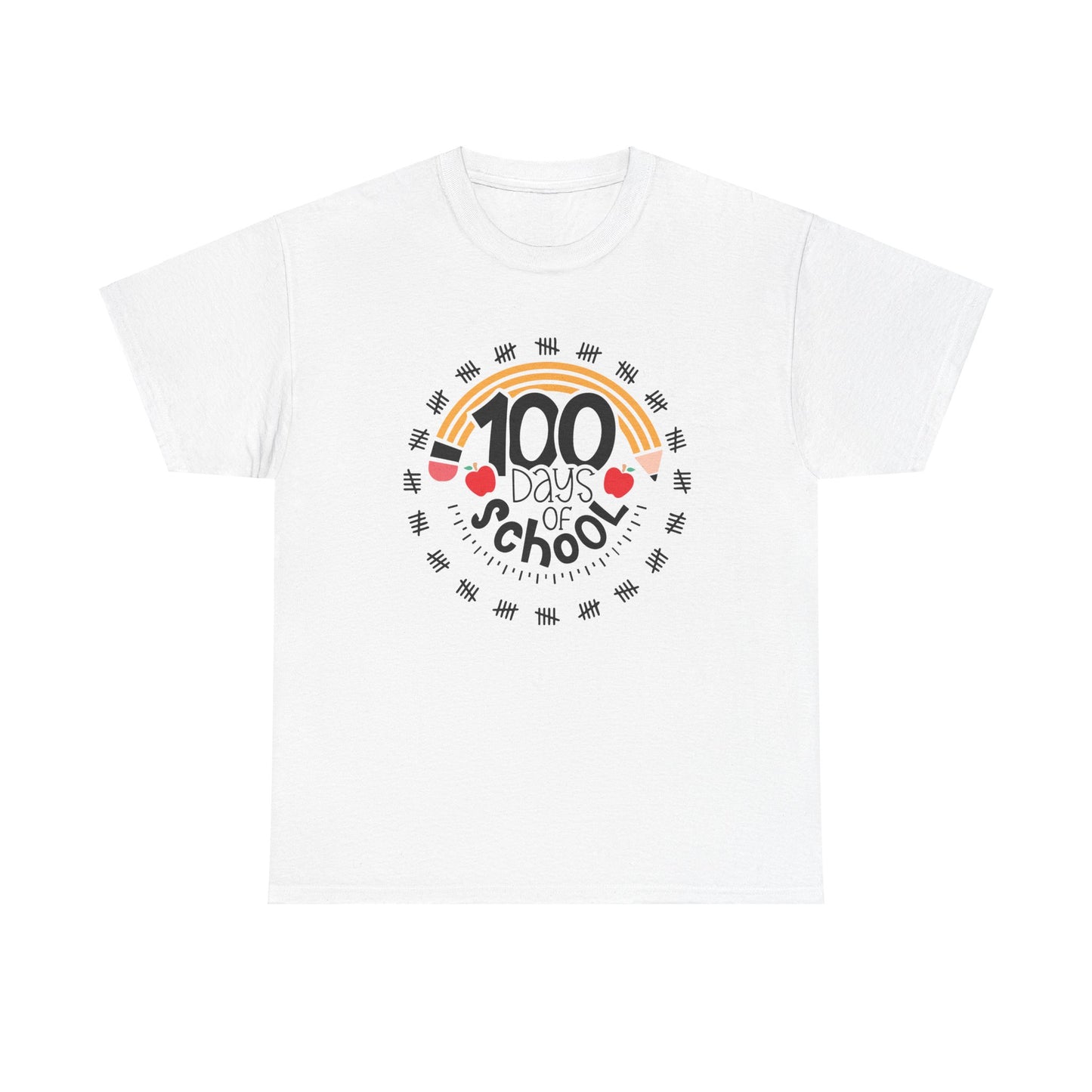 Pencil 100 Days of School Adult Tee