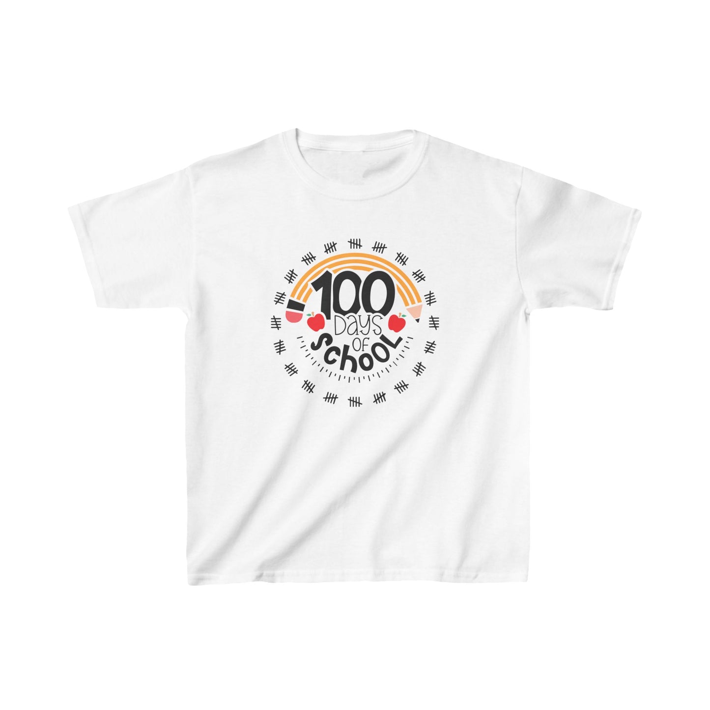 Pencil 100 Days of School Youth Tee