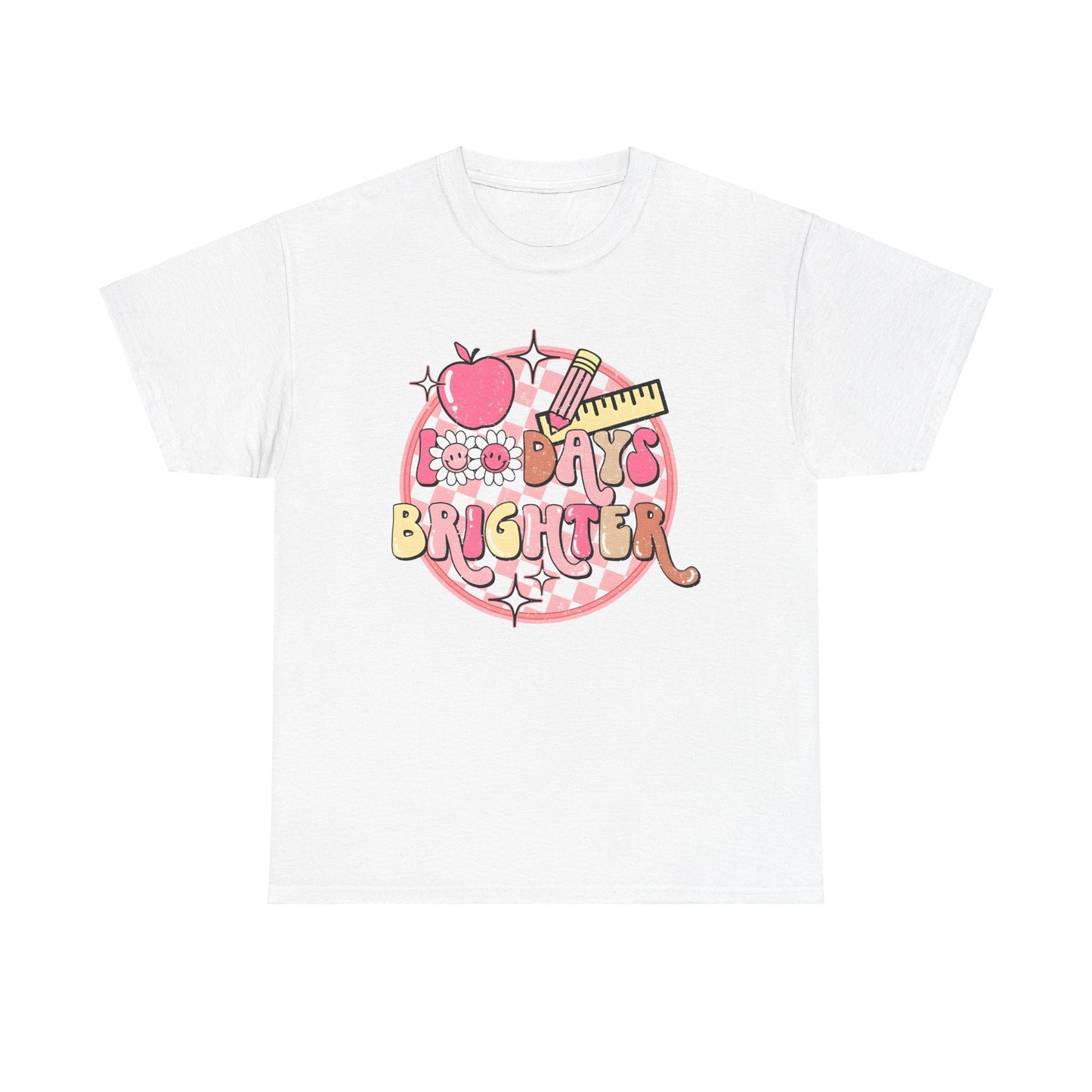 Retro 100 Days Brighter Adult Tee