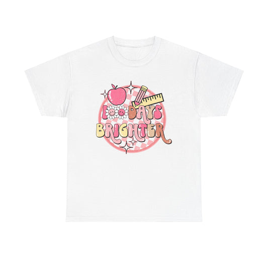 Retro 100 Days Brighter Adult Tee